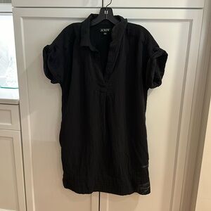 J CREW Black gauze dress